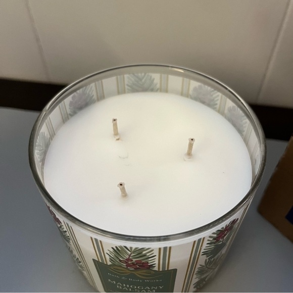Bath and Body Works Mahogany Balsam 3-Wick Candle - Picture 3 of 7